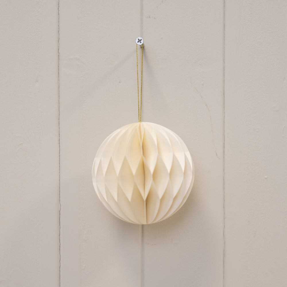 Off White Paper Baubles