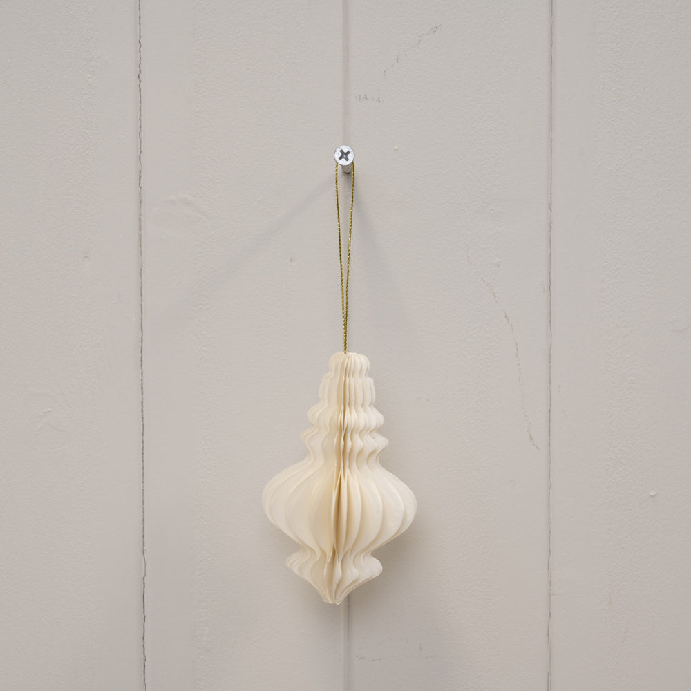 Off White Paper Baubles