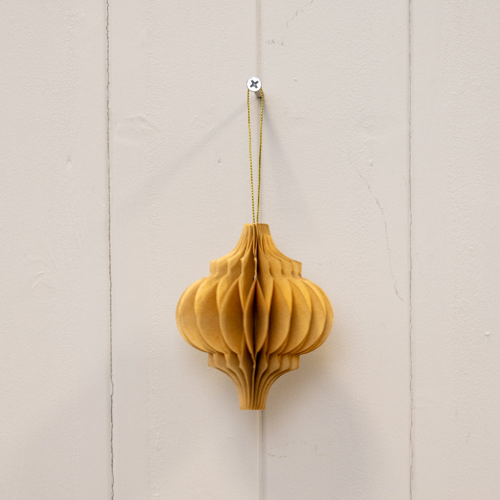 Caramel Paper Baubles