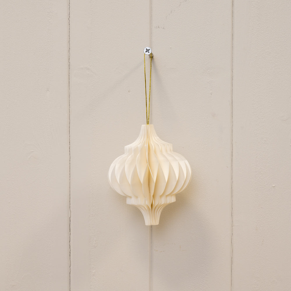 Off White Paper Baubles