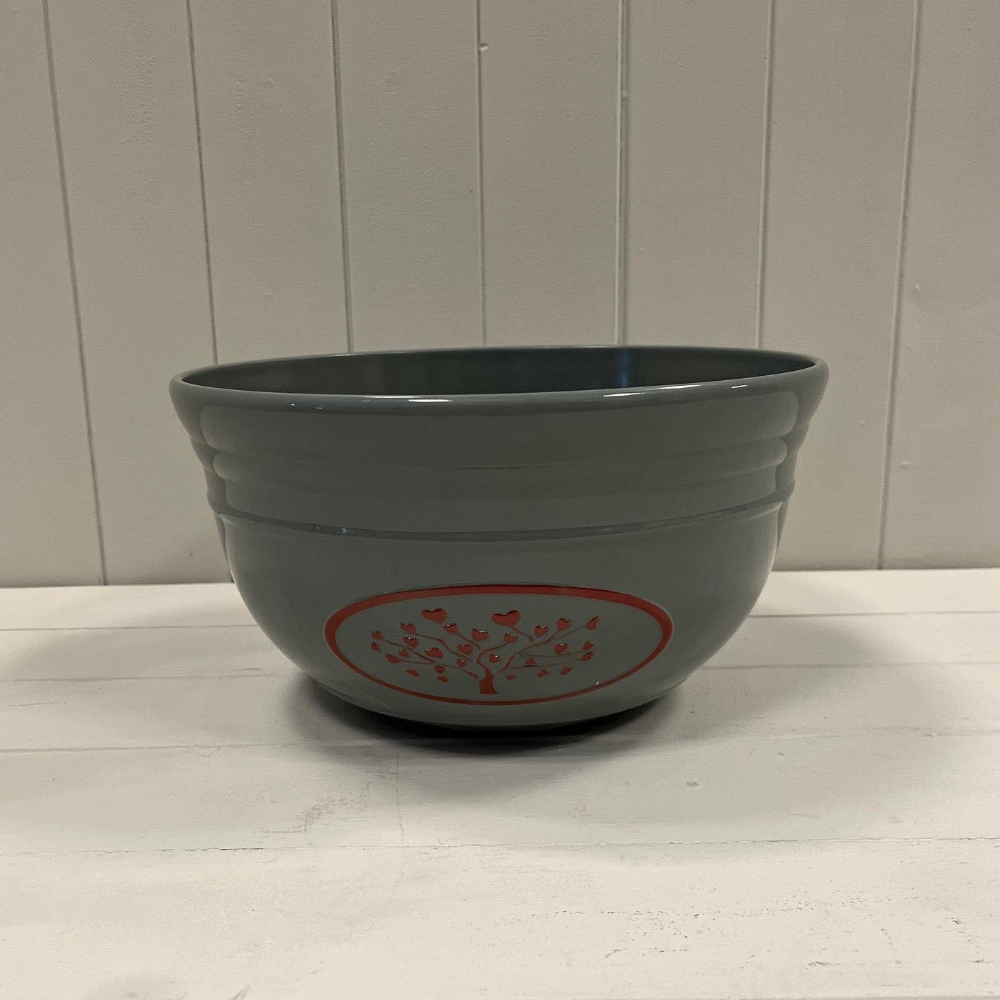 Grey Round Love Heart Tree Planters