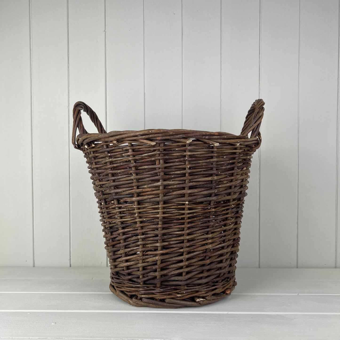Round Basket With Ears