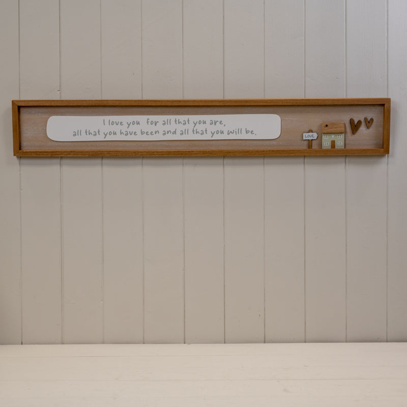 Rectangle Wooden Home Sign