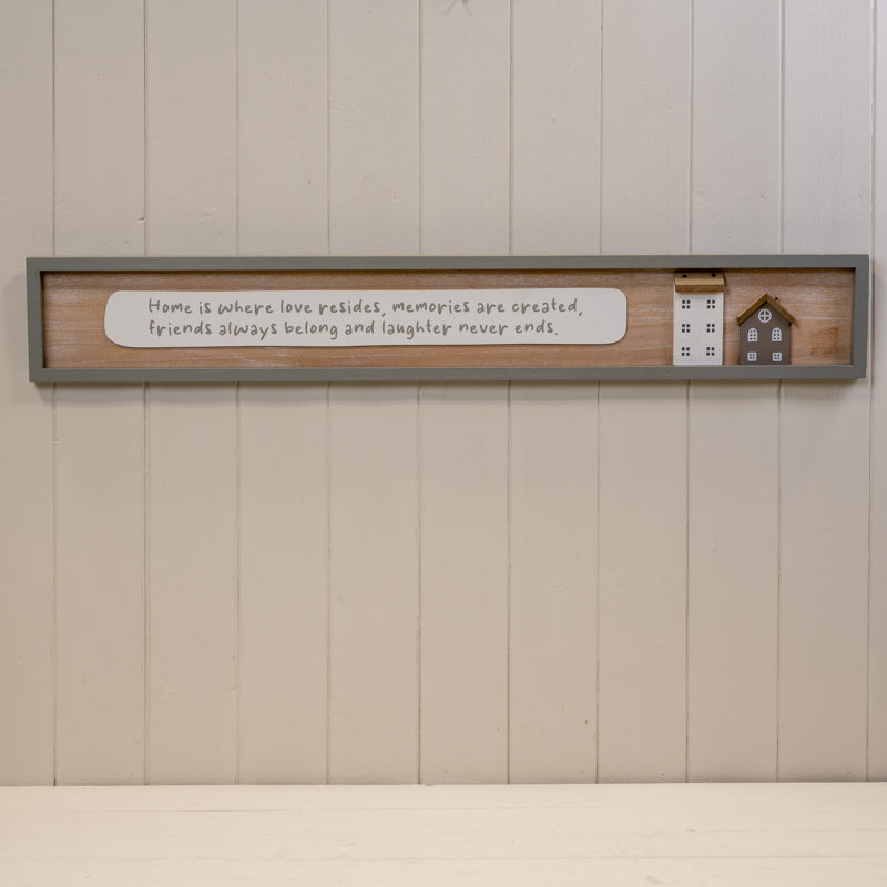 Rectangle Wooden Home Sign