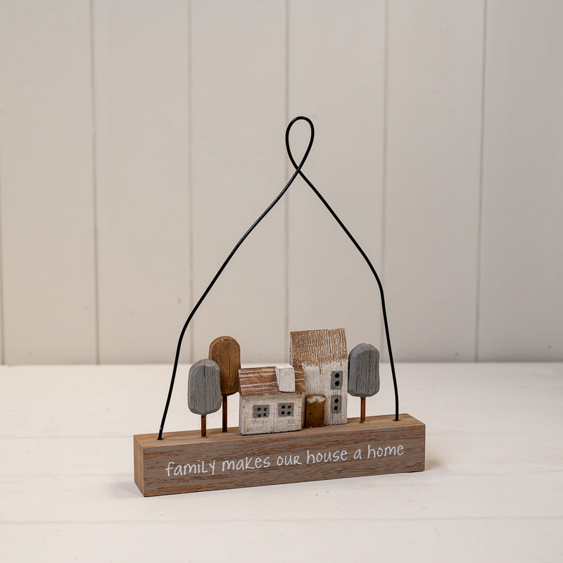 Wooden Hanging Home Sign