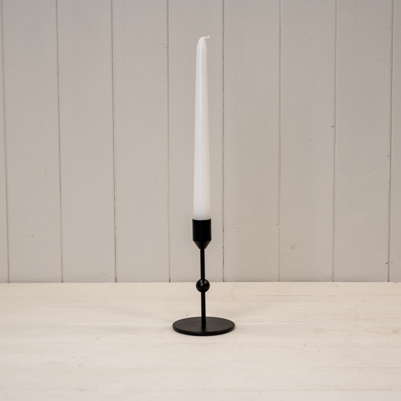 Black Candle Holders With Ball Detail
