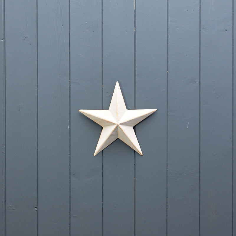 White Metal Star