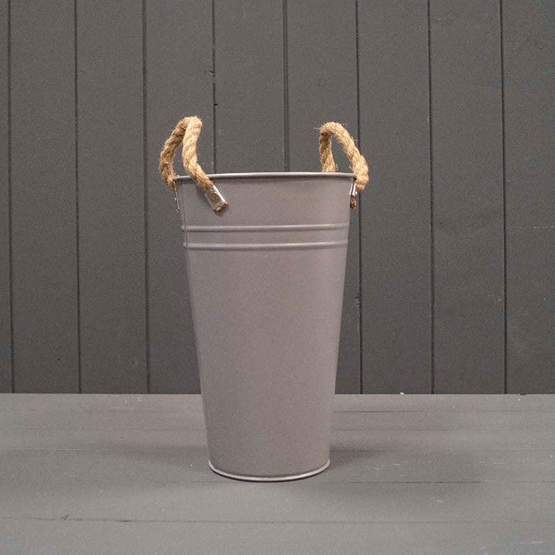 Grey Flower Buckets