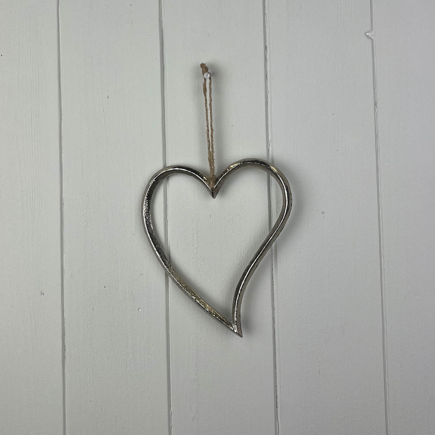 Silver Metal Hearts