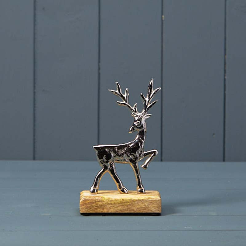Silver Deer On Base
