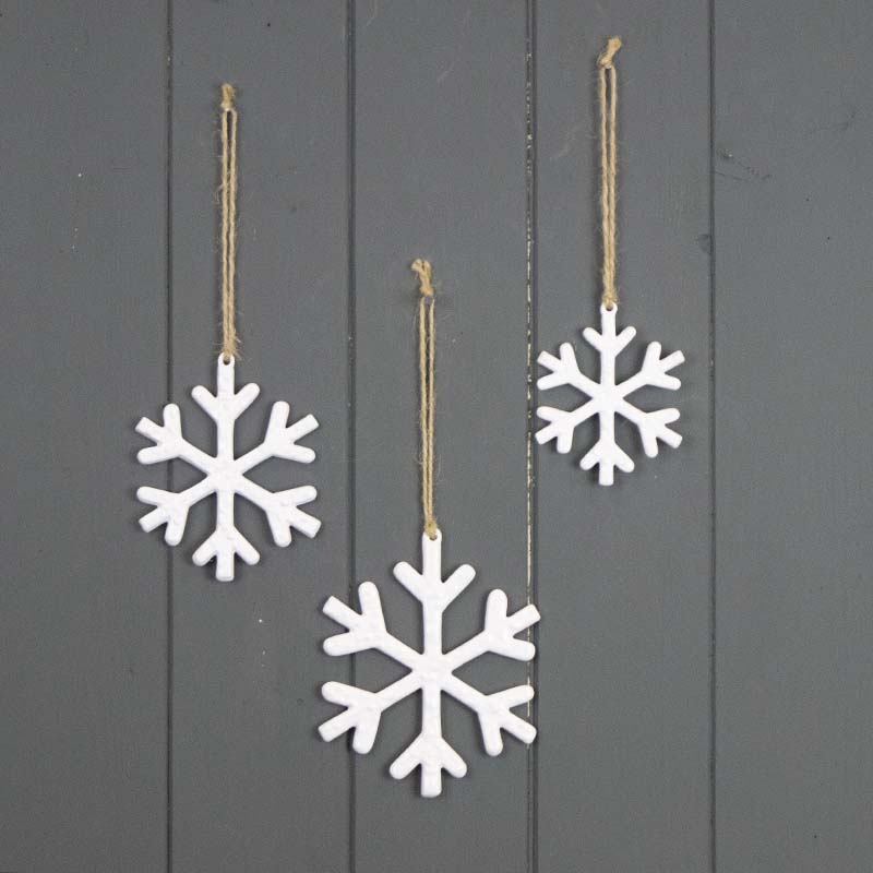 Hanging White Snowflake
