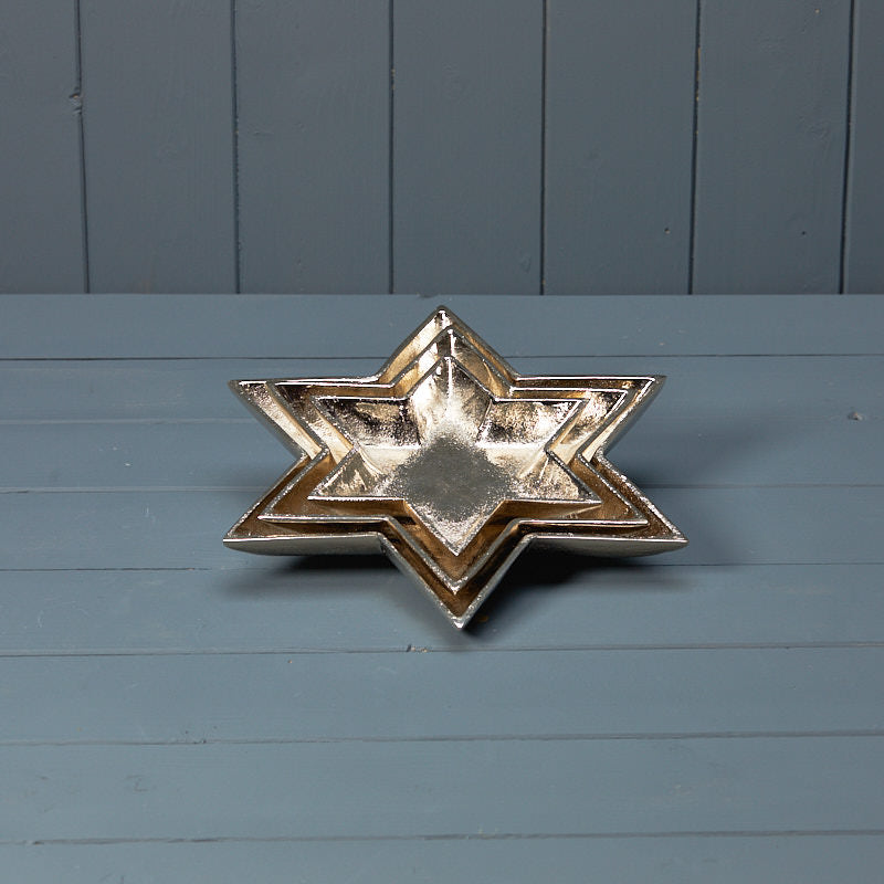 Silver Star Shape Plate