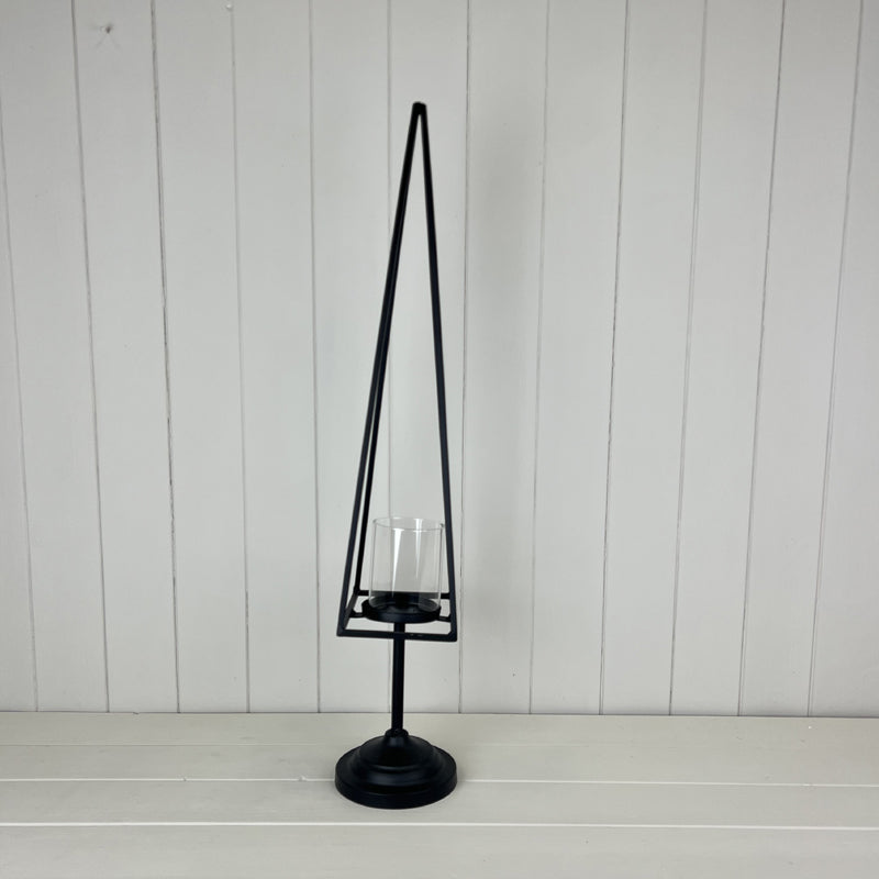 Black Metal Tree Tealight Decoration