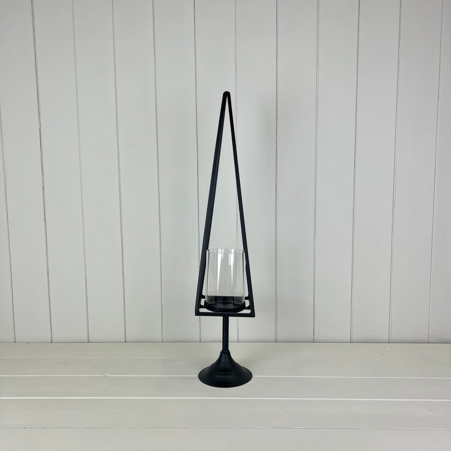 Black Metal Tree Tealight Decoration