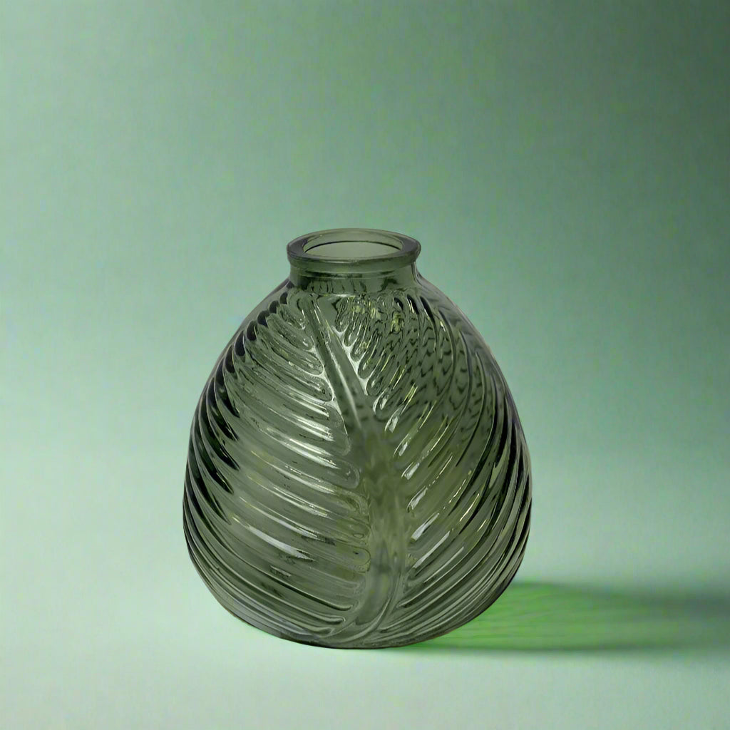 Vintage Green Leaf Bottle