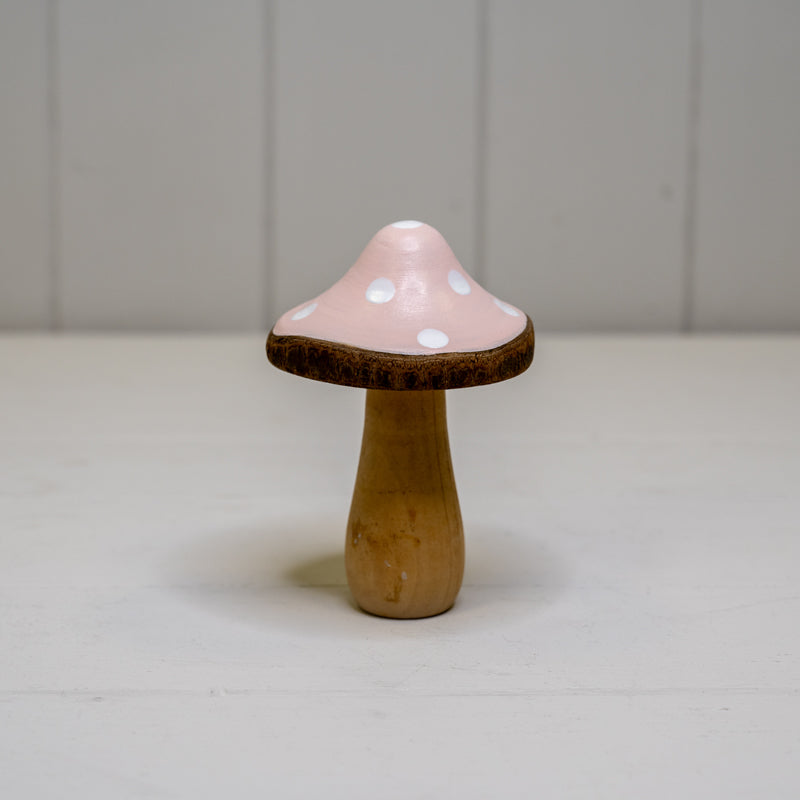 Pink Wooden Mushroom