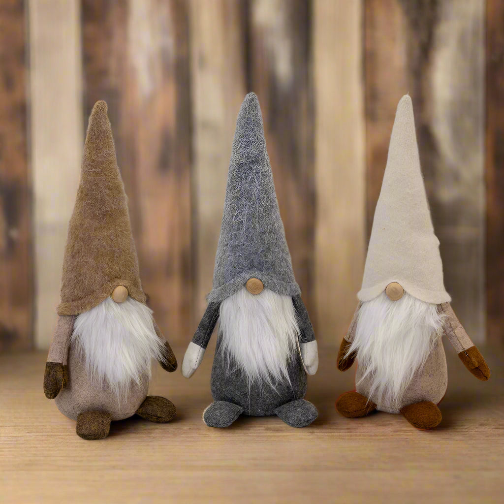 Tall Beige Wool Gonk