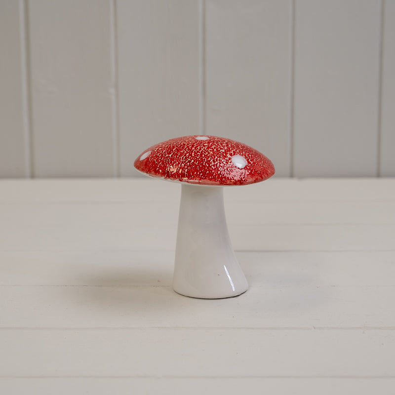Red Ceramic Mushroom