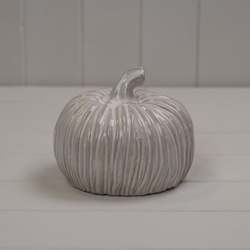 Glazed Ceramic Pumpkin