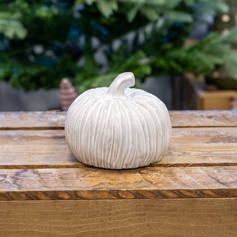 Glazed Ceramic Pumpkin