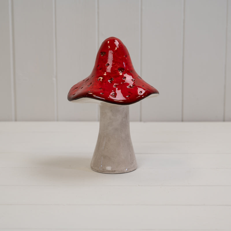 Ceramic Red Mushroom
