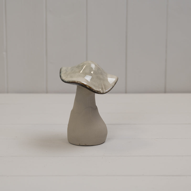 Beige Mottle Ceramic Mushroom