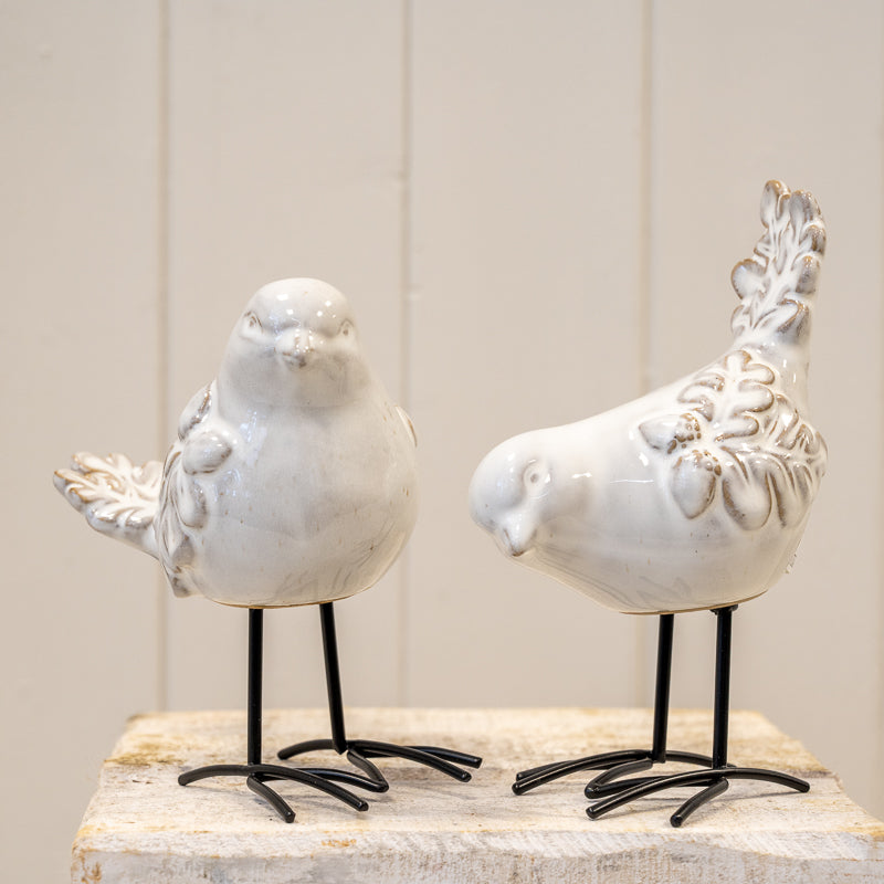 Glazed Ceramic Bird Ornaments