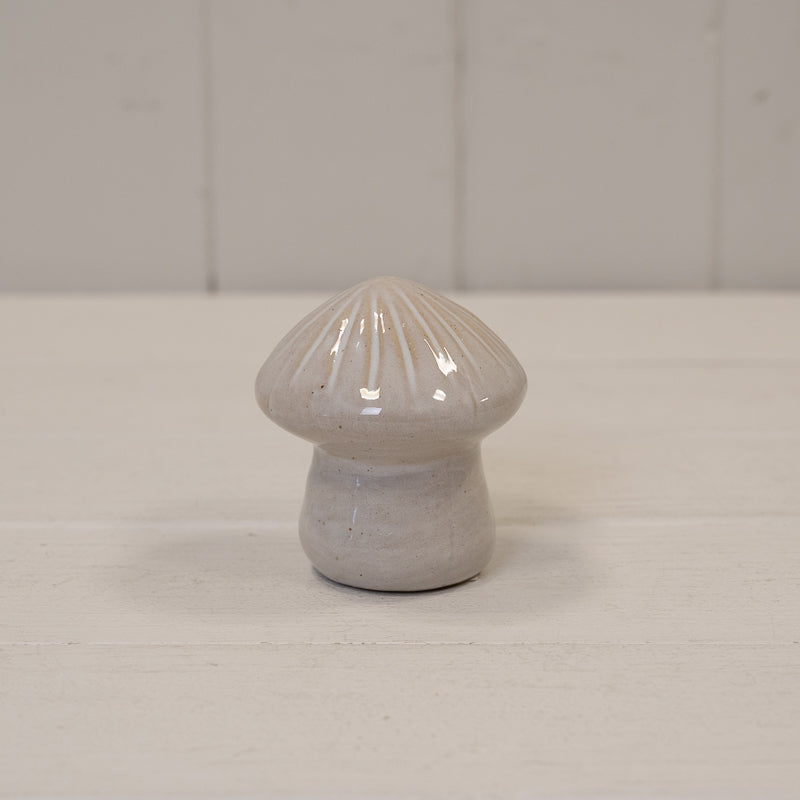 Glazed Ceramic Mushroom Ornament