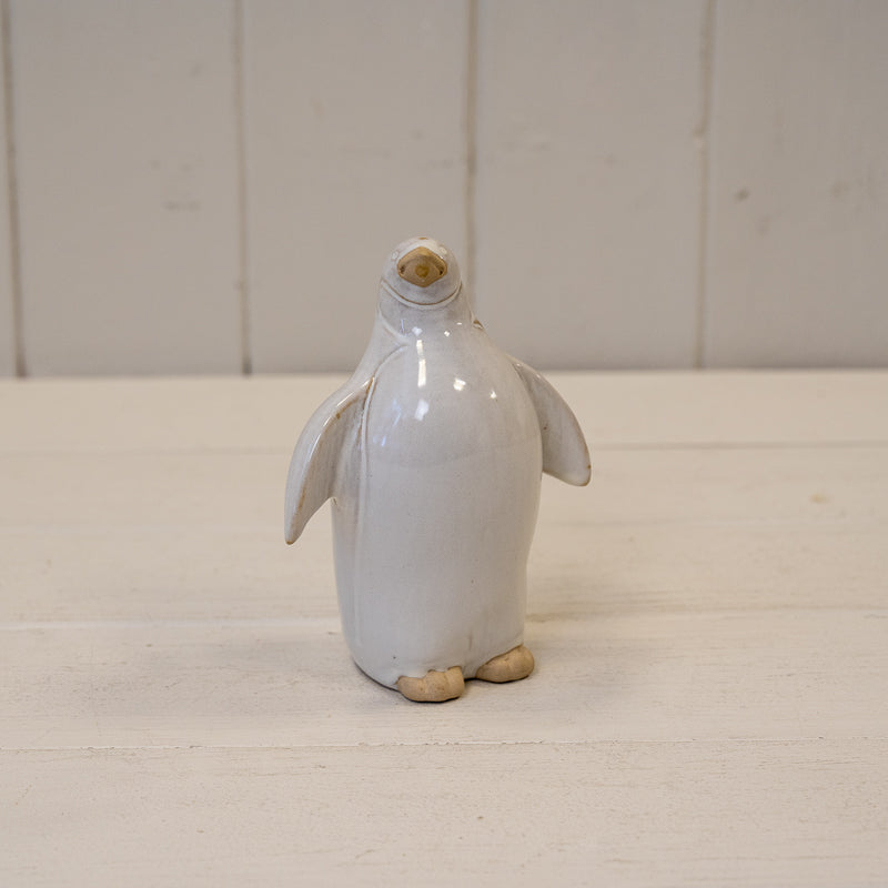 Stone Glazed Ceramic Penguin Ornament