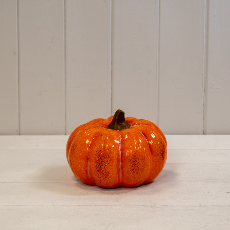 Orange Ceramic Vintage Style Pumpkin