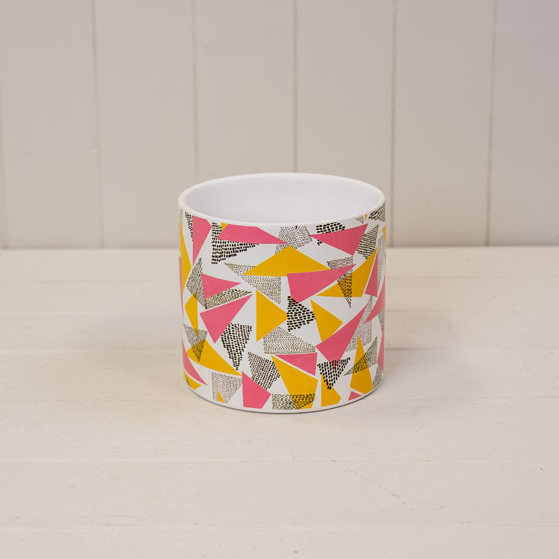 Retro Geometric Pot