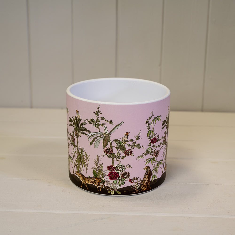 Palm Trees And Jaguar Pink Pots