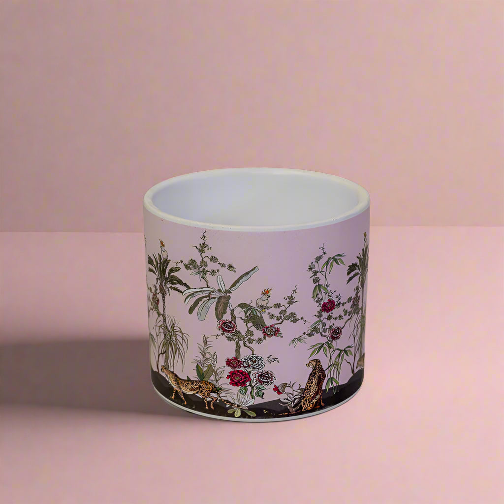 Palm Trees And Jaguar Pink Pots