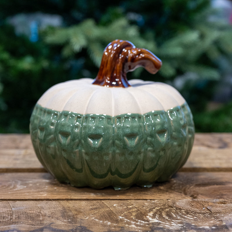 Green Ceramic Pumpkins