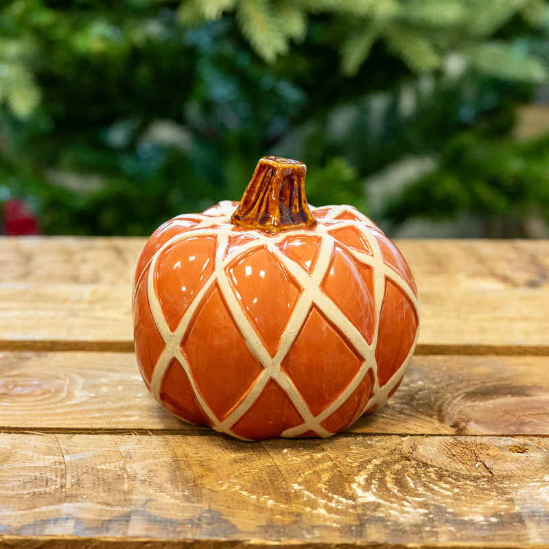 Orange Ceramic Pumpkins