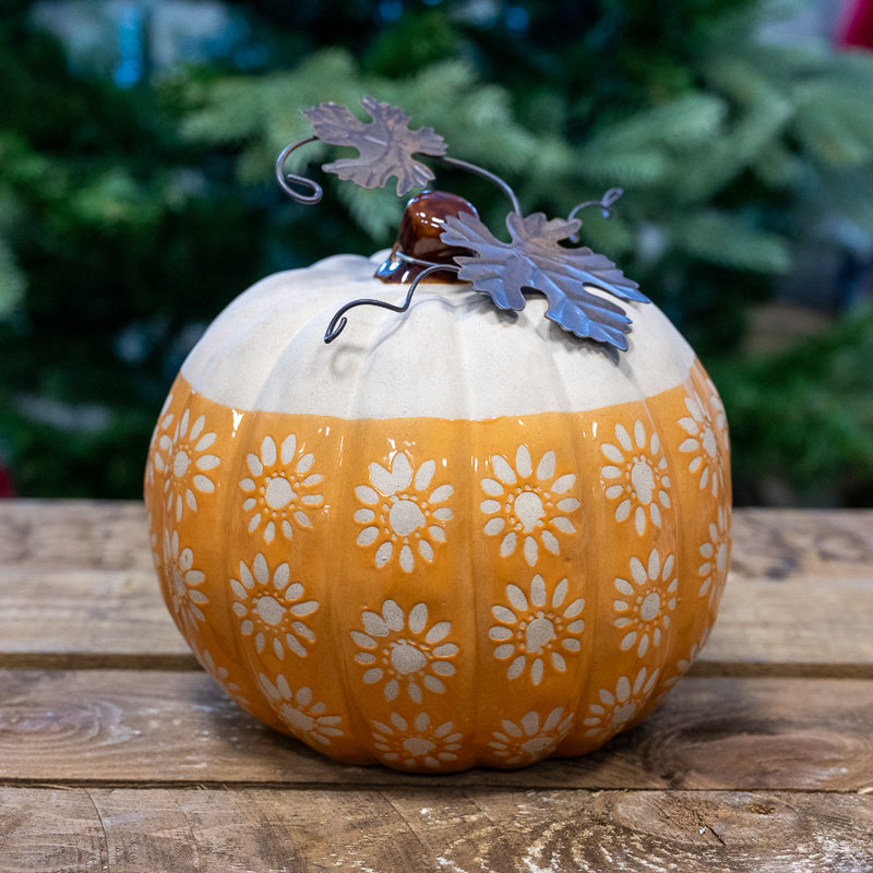 Orange Ceramic Pumpkins