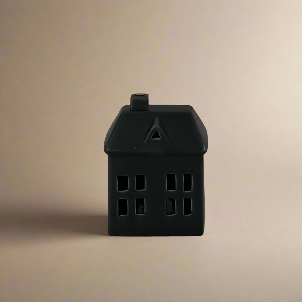 Black Ceramic House With Led