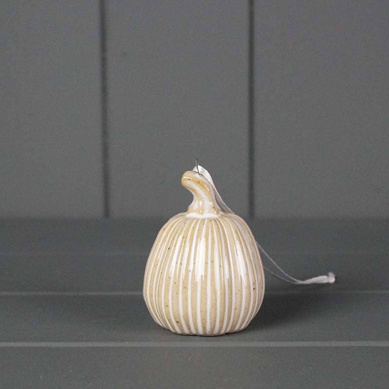 Hanging Ceramic Pumpkin