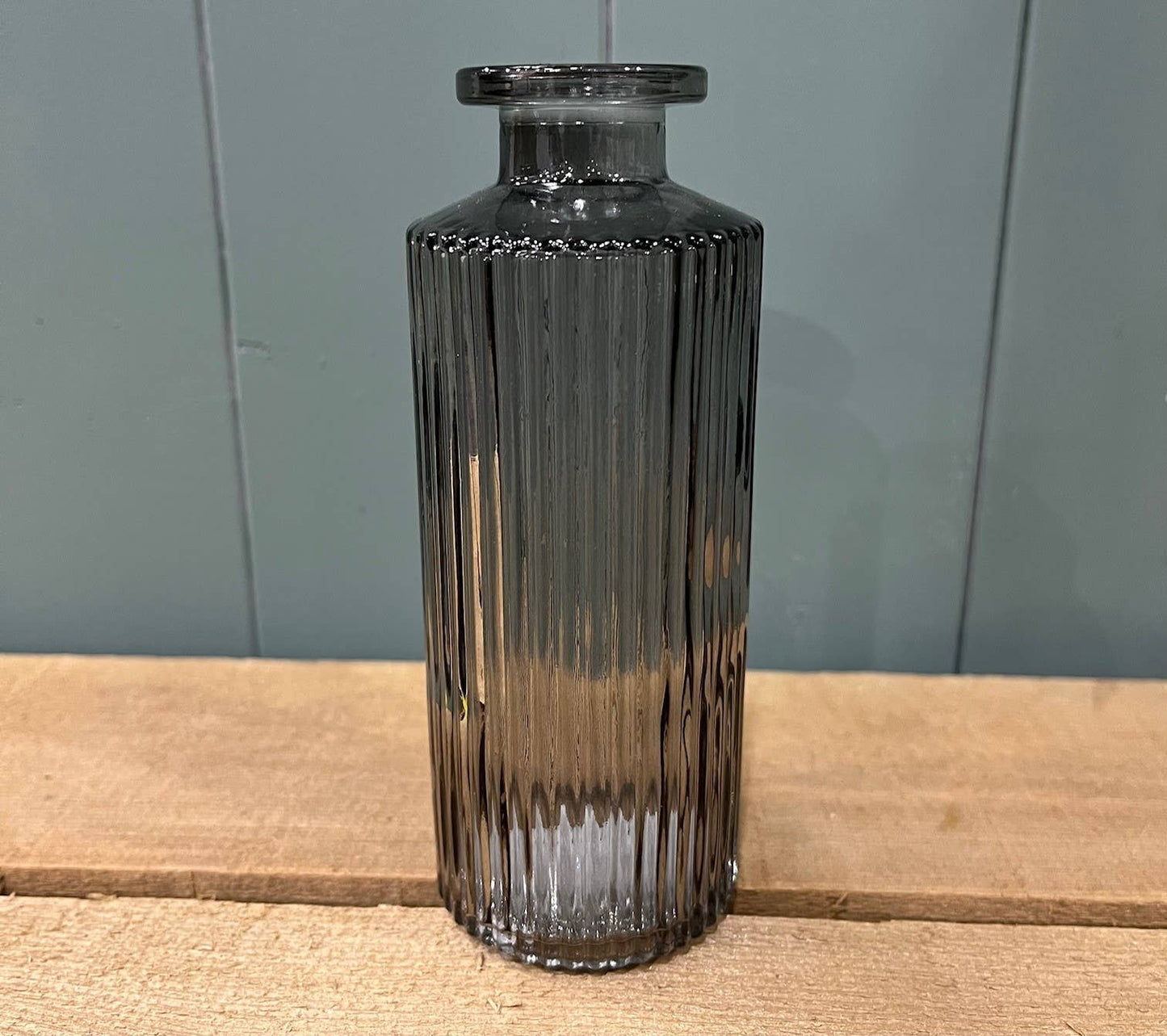 Smokey Grey Glass Bottle