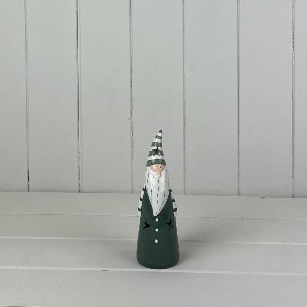 Dark Green/White Ceramic Gonk Decoration with LED