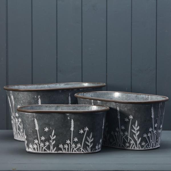 Meadow Oval Planters Set