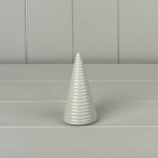 Glazed Ceramic Tree Ornament With Textured Detail