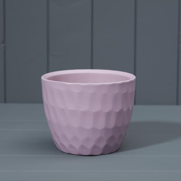 Matte Lavender Griebling Ceramic Carve Pot