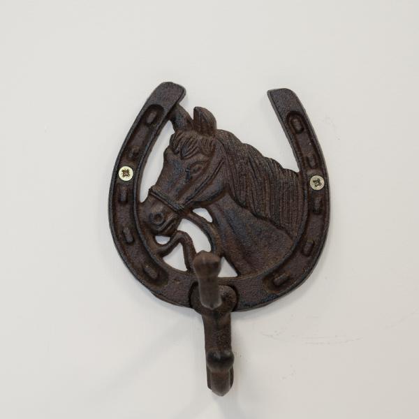 Cast Iron Horse Shoe Coat Hooks