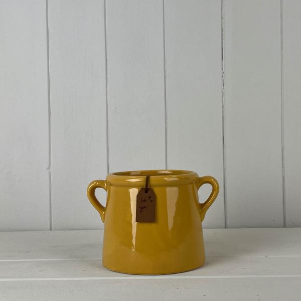 Burnt Yellow "For You" Pot