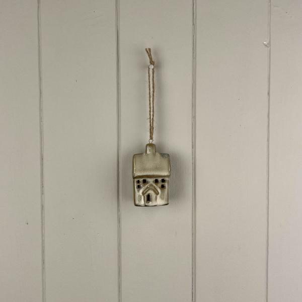 Beige Mottle Ceramic Hanging House Decoration