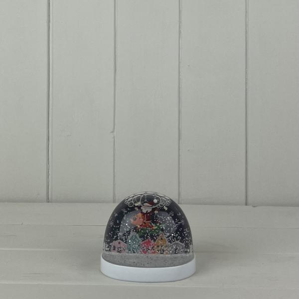 Snow Globe with Santa and Reindeer