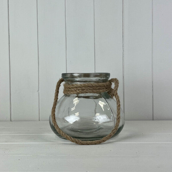 Glass Vase With Rope
