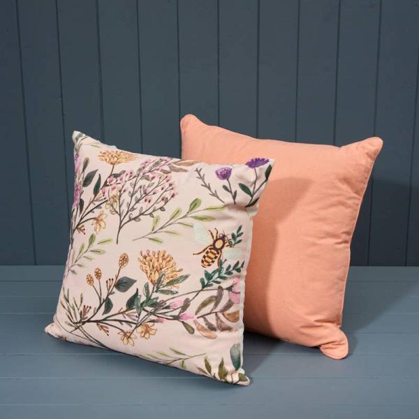 Handmade Cotton Floral Printed Cushion
