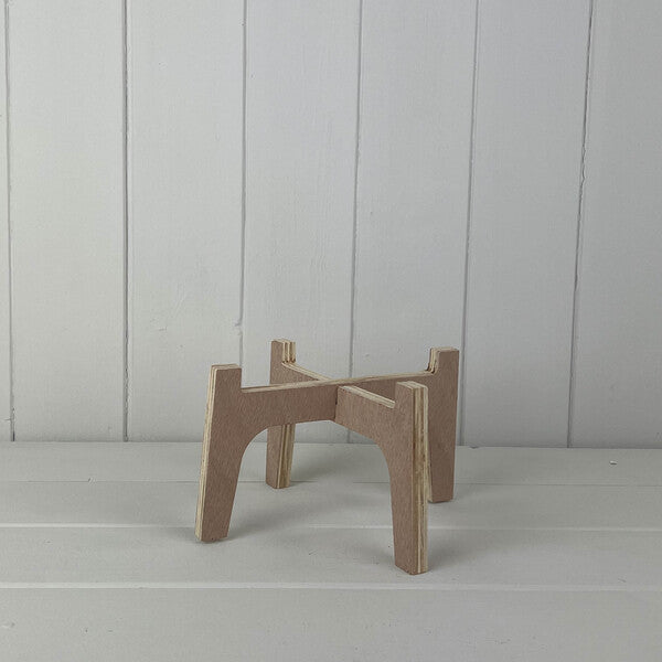 Brown Slot-Together Plant Stand